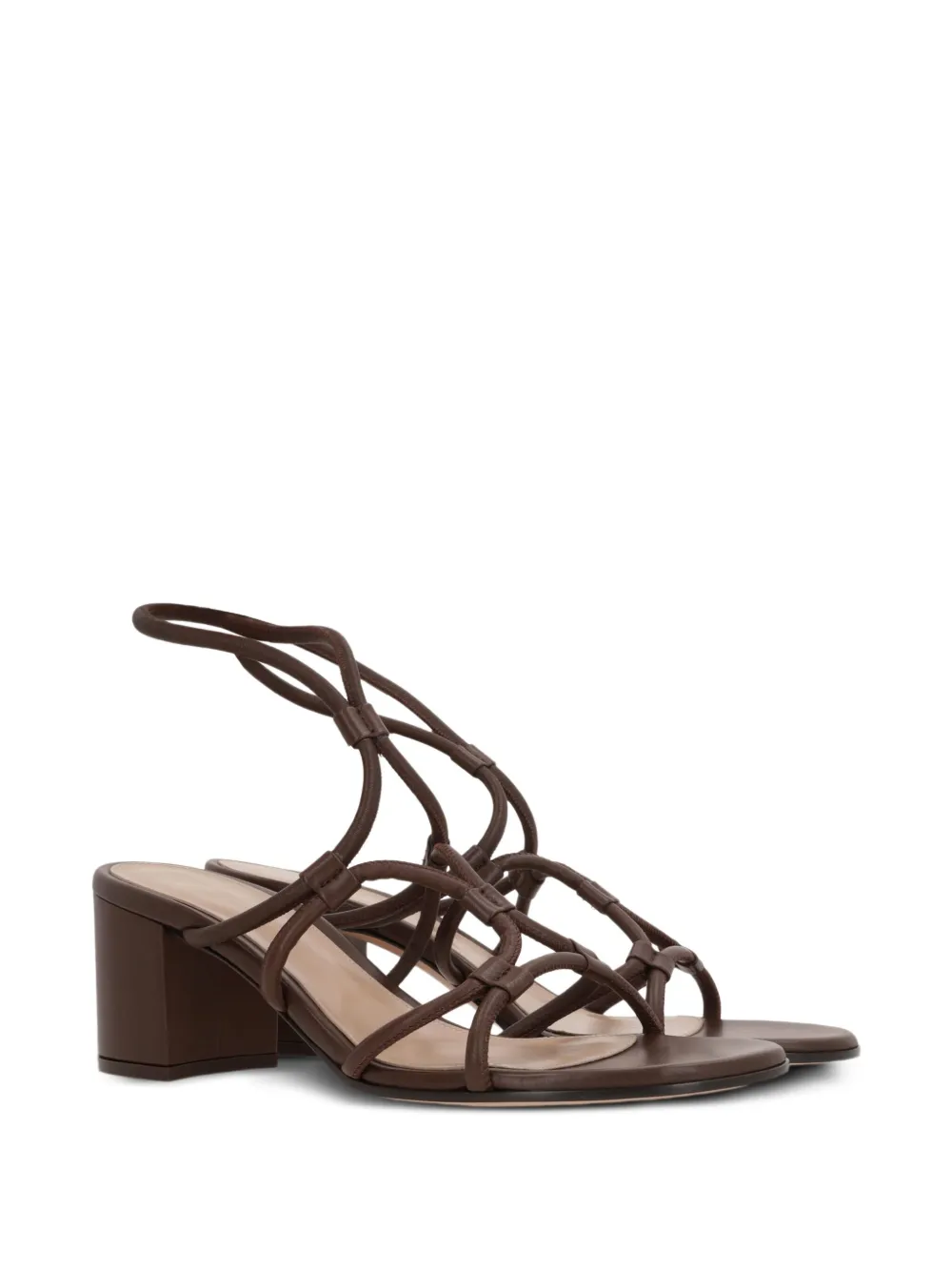 Gianvito Rossi multi-strap sandals Brown