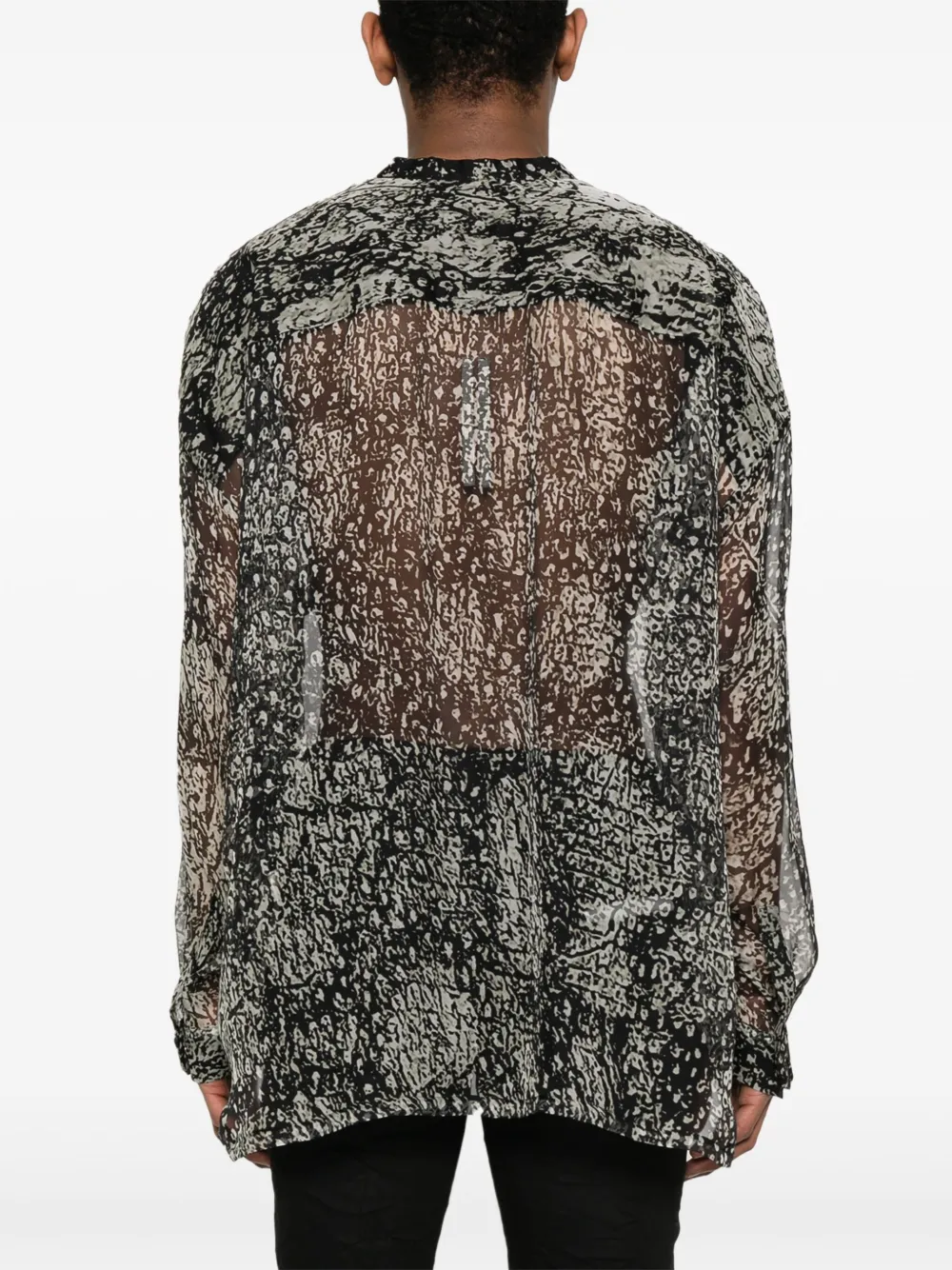 Rick Owens Lido Larry overhemd Zwart