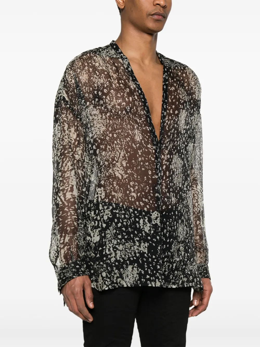 Rick Owens Lido Larry overhemd Zwart