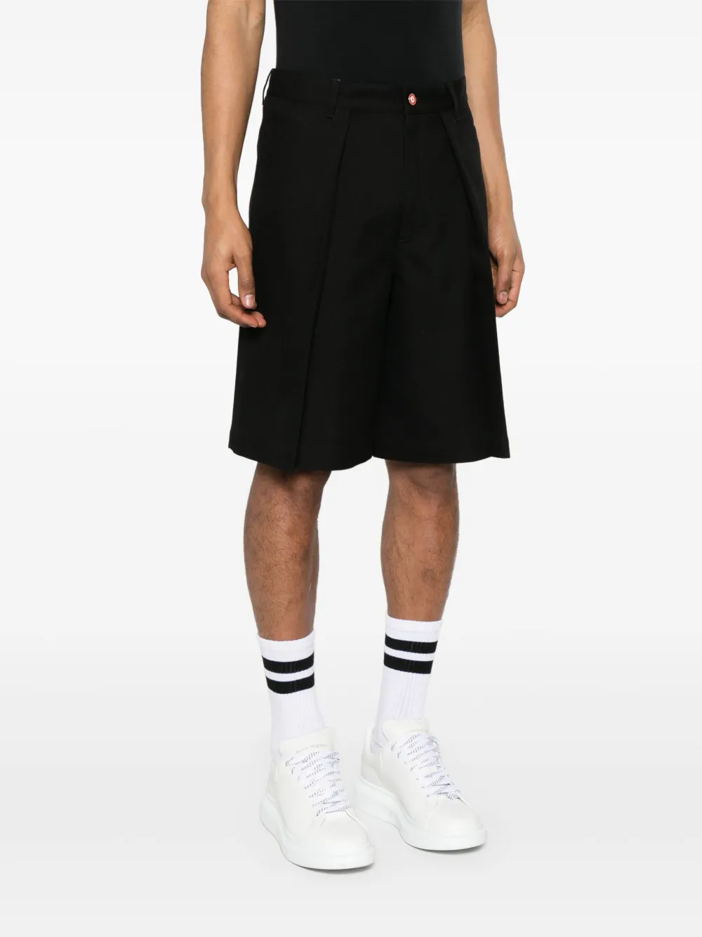 Casablanca Geplooide shorts Zwart