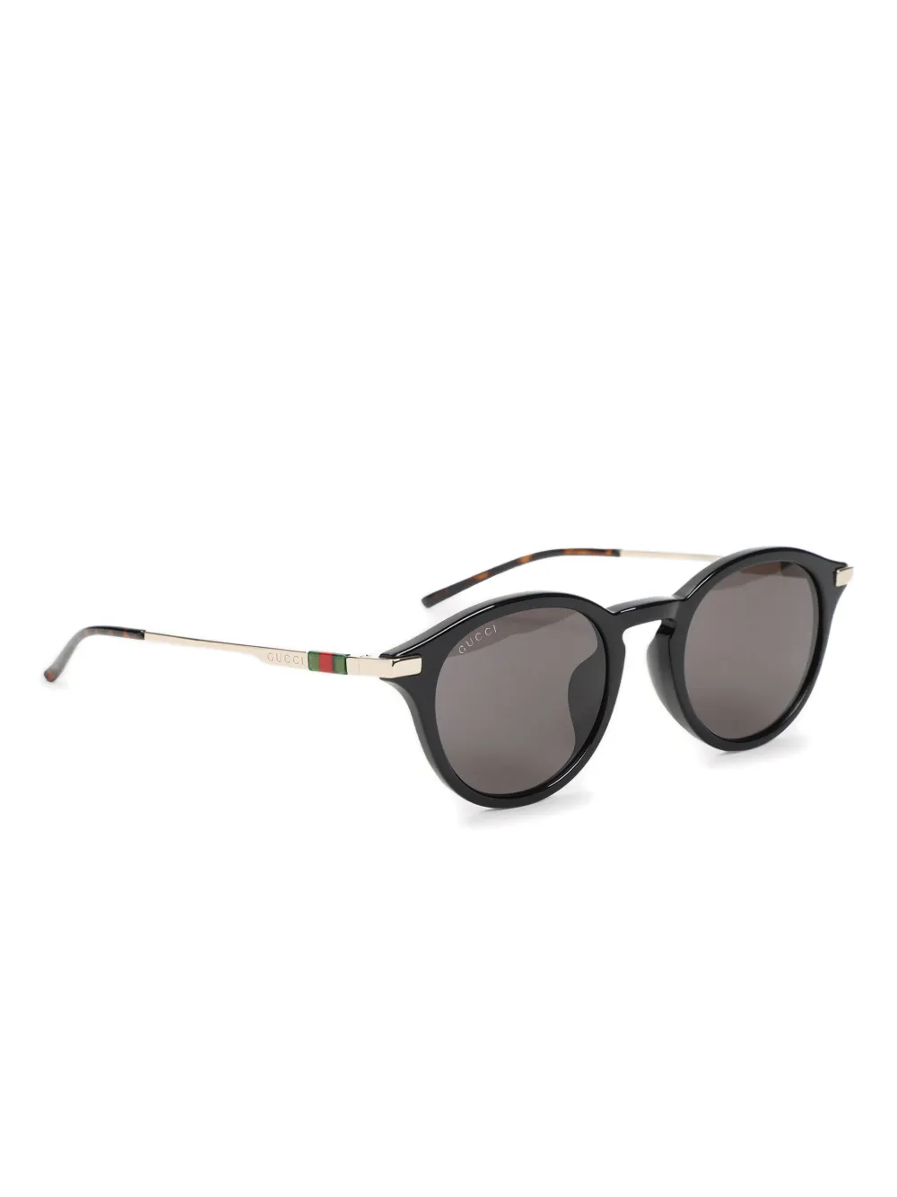 Gucci Eyewear Zonnebril met rond montuur Zwart