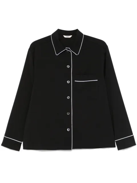 Barena camisa con ribete en contraste