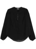 Barena fine-check blouse - Black