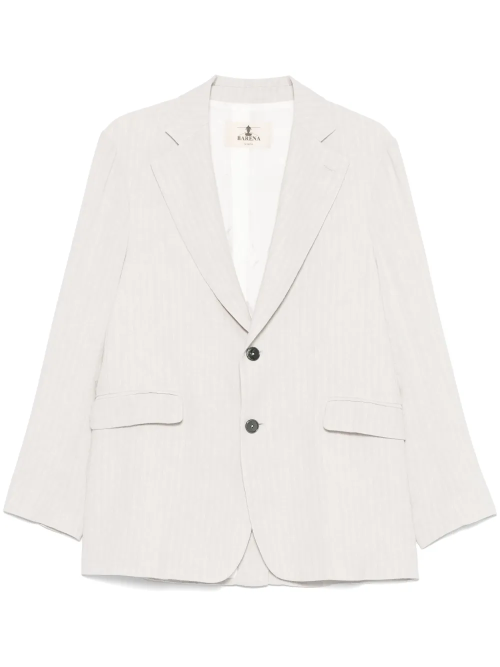 Barena Blazer met visgraatpatroonn Grijs