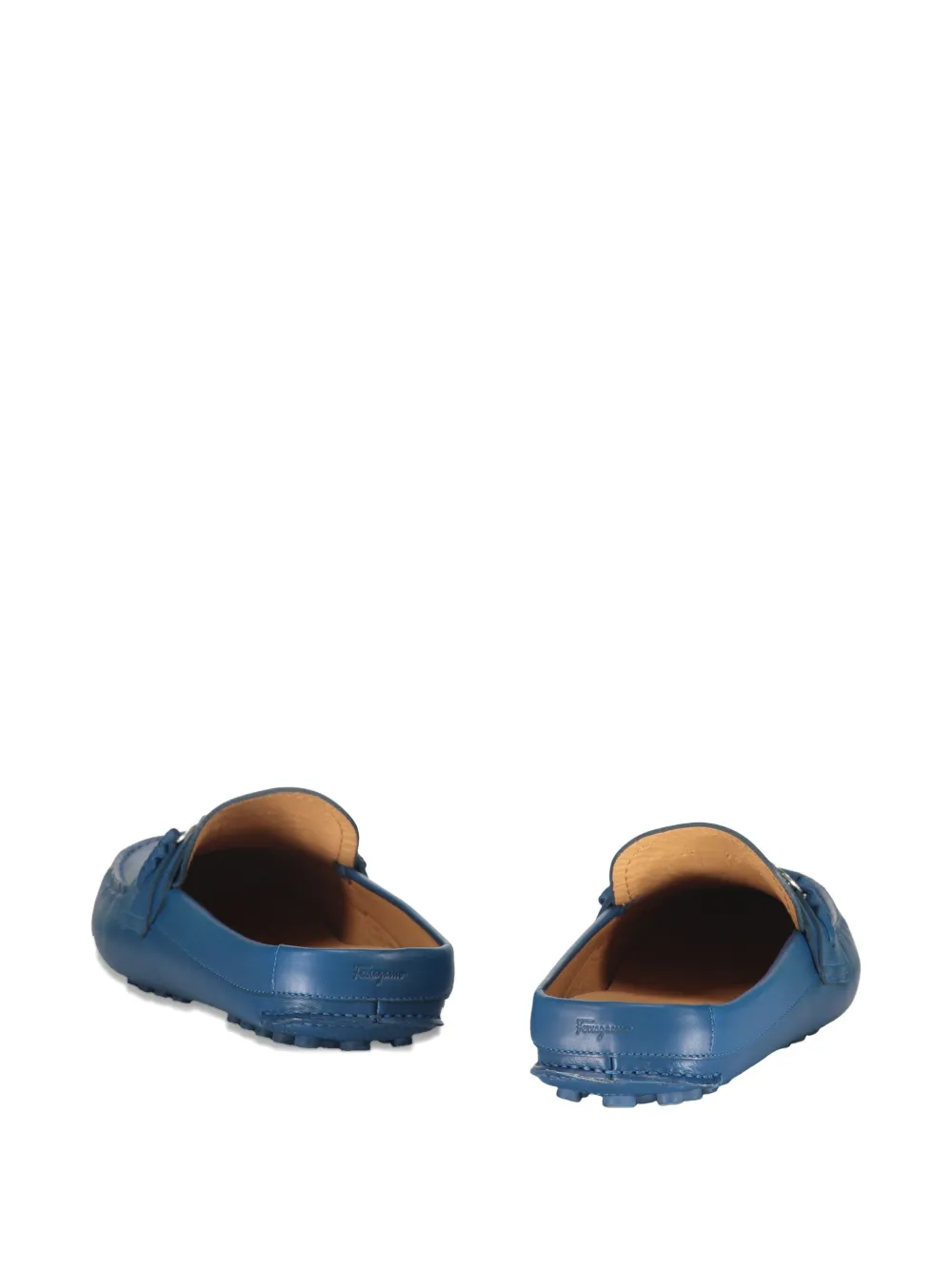 Ferragamo logo-detail mules Blue