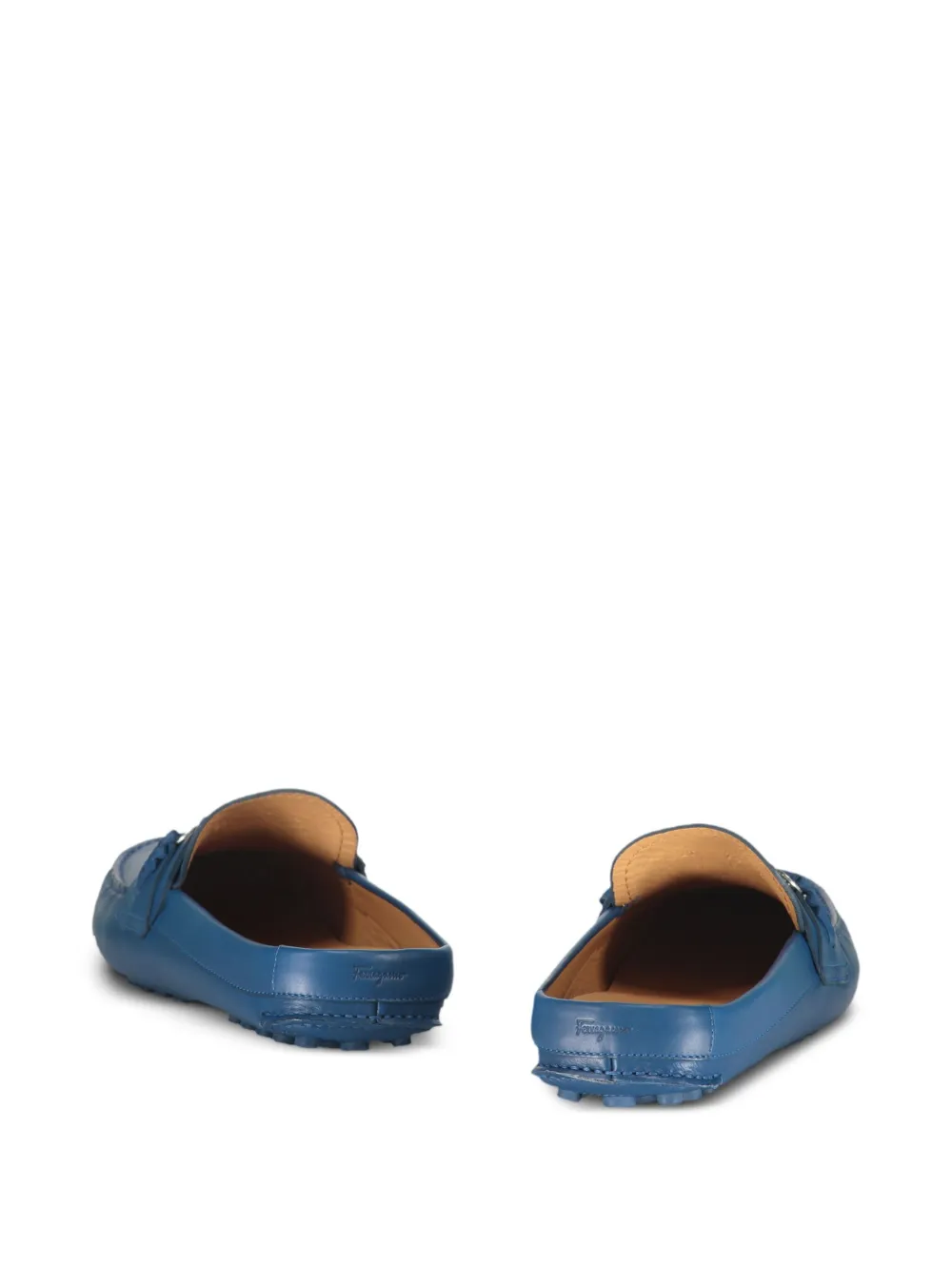 Ferragamo Muiltjes met logodetail Blauw