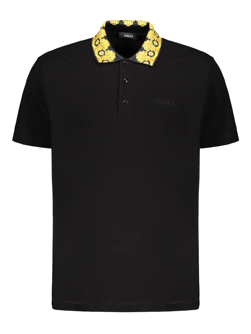 Versace cotton polo shirt | Black | Image 1