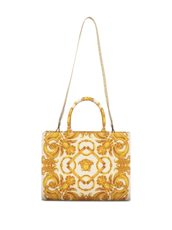 Versace メドゥーサ バロッコ ハンドバッグ | ニュートラル | FARFETCH JP