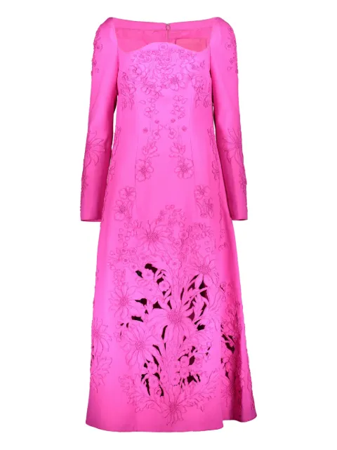 Valentino Garavani floral-embroidered dress