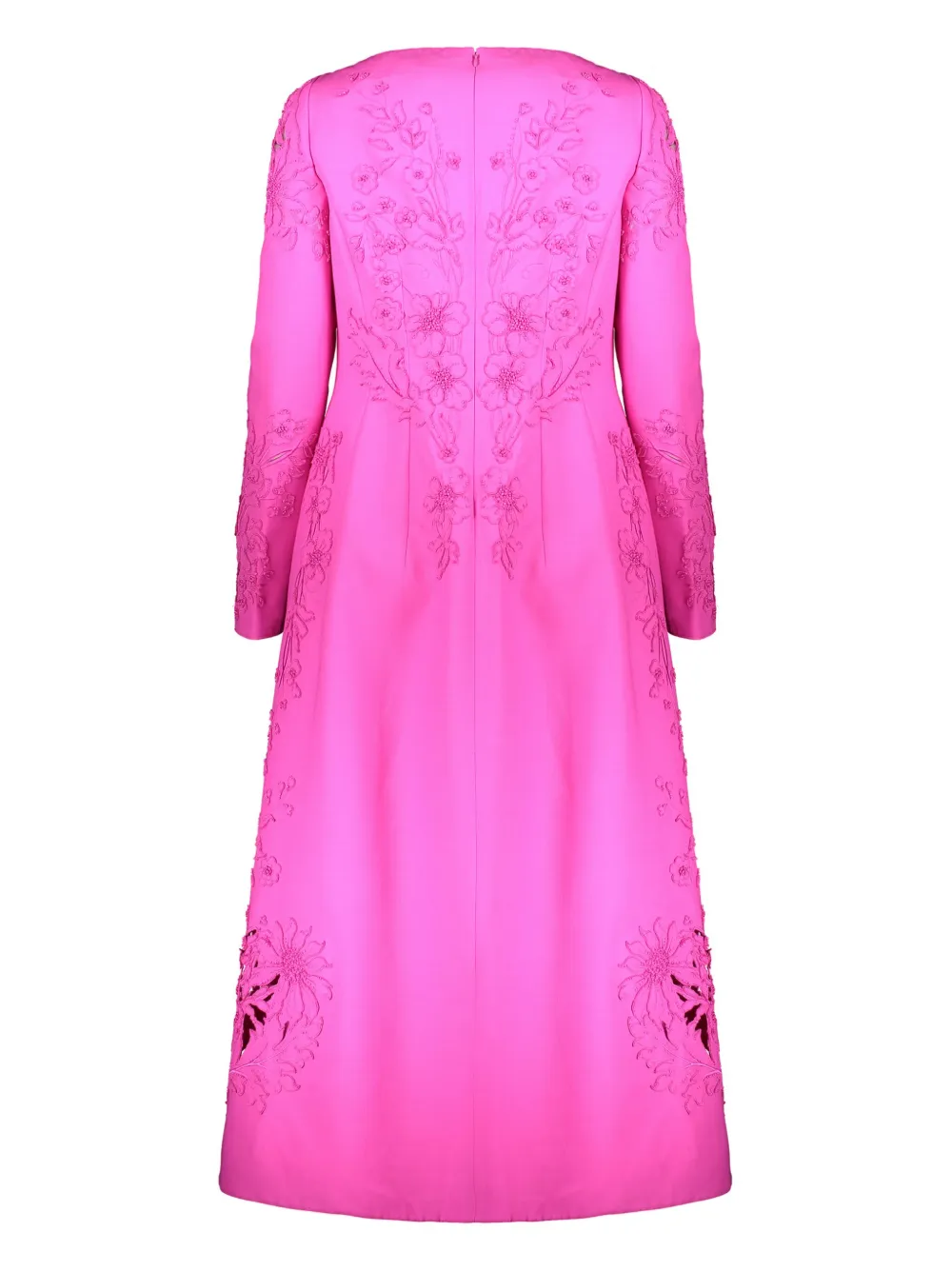 Valentino Garavani floral-embroidered dress - Roze