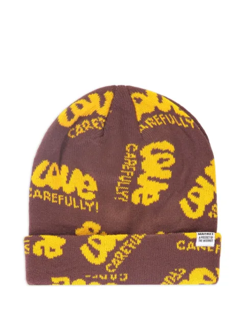 MARKET gorro tejido con motivo en intarsia