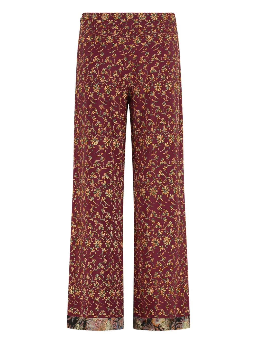 ETRO floral-print trousers - Rood