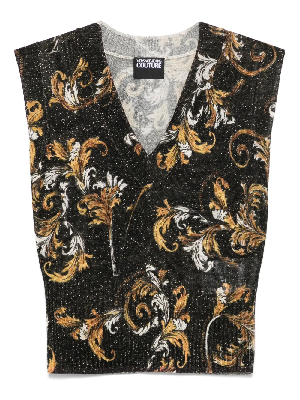 Versace Jeans Couture Barocco top Zwart