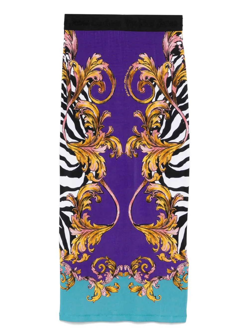 Versace Jeans Couture Barocco maxi-rok Paars