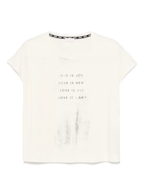 T-shirt à slogan imprimé - LIU JO - Modalova