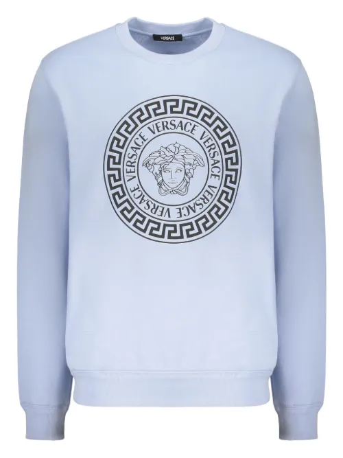 Versace sweat en coton - Bleu - Versace - Modalova