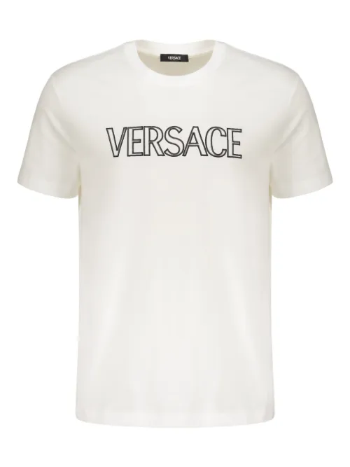 Versace t-shirt en coton - Blanc - Versace - Modalova