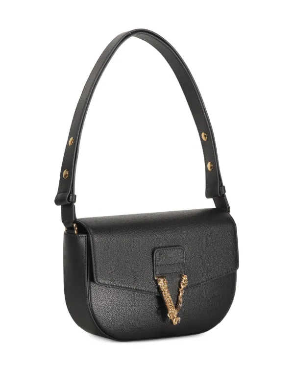 Versace ヴィルトゥス ショルダーバッグ | ブラック | FARFETCH JP