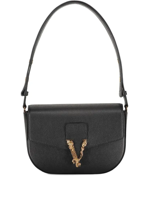 Versace ヴィルトゥス ショルダーバッグ | ブラック | FARFETCH JP