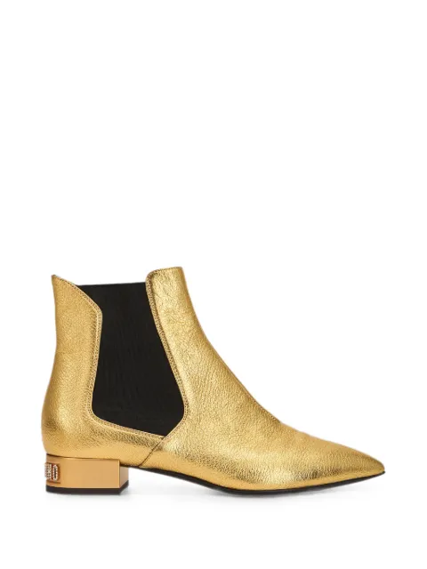 Moschino botas chelsea con placa del logo