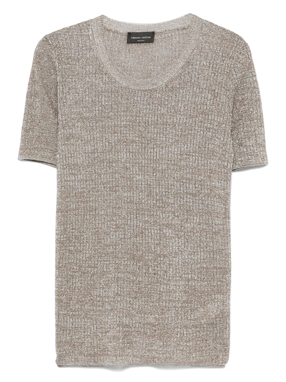 Roberto Collina playera de lúrex | plateado | Image 1