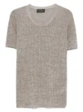 Roberto Collina lurex T-shirt - Silver