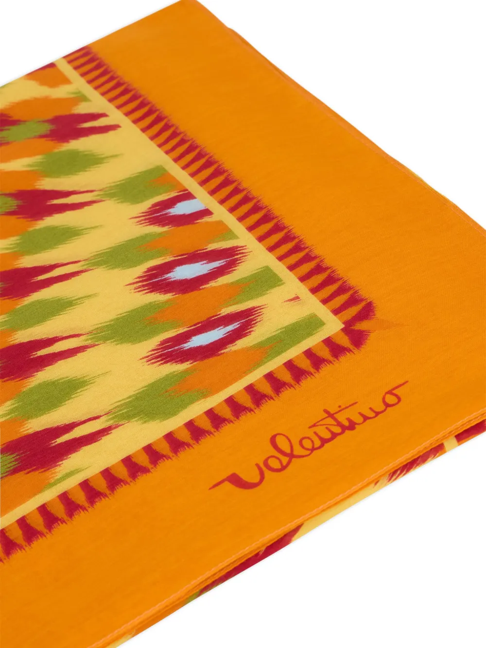 Valentino Garavani logo-detail shawl - Oranje