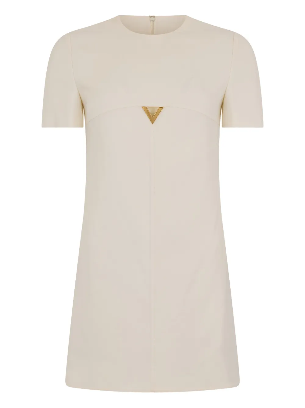 Valentino Garavani triangle-appliqué mini dress - Toni neutri