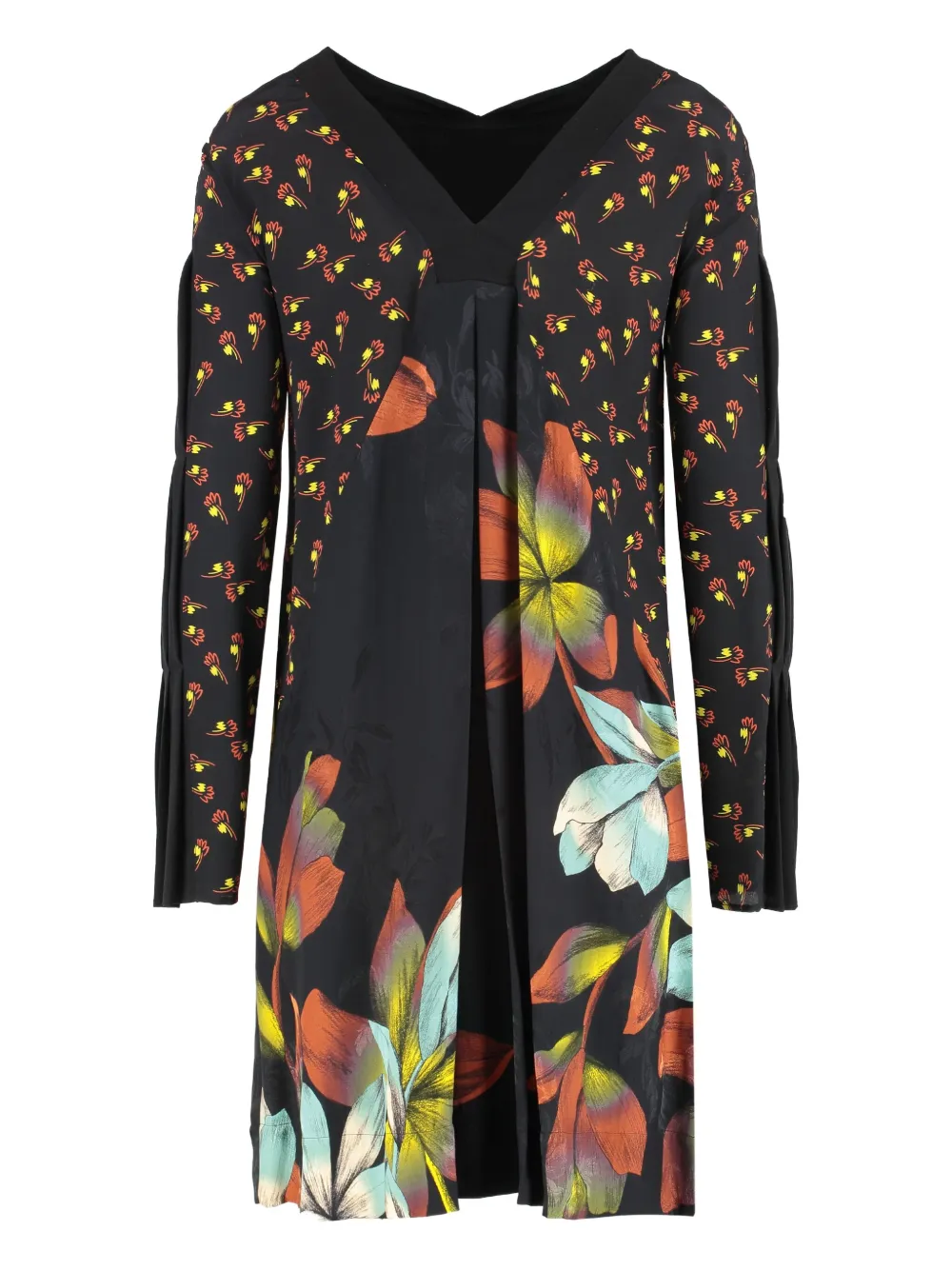 ETRO floral-print dress - ブラック ETRO floral-print dress - ブラック