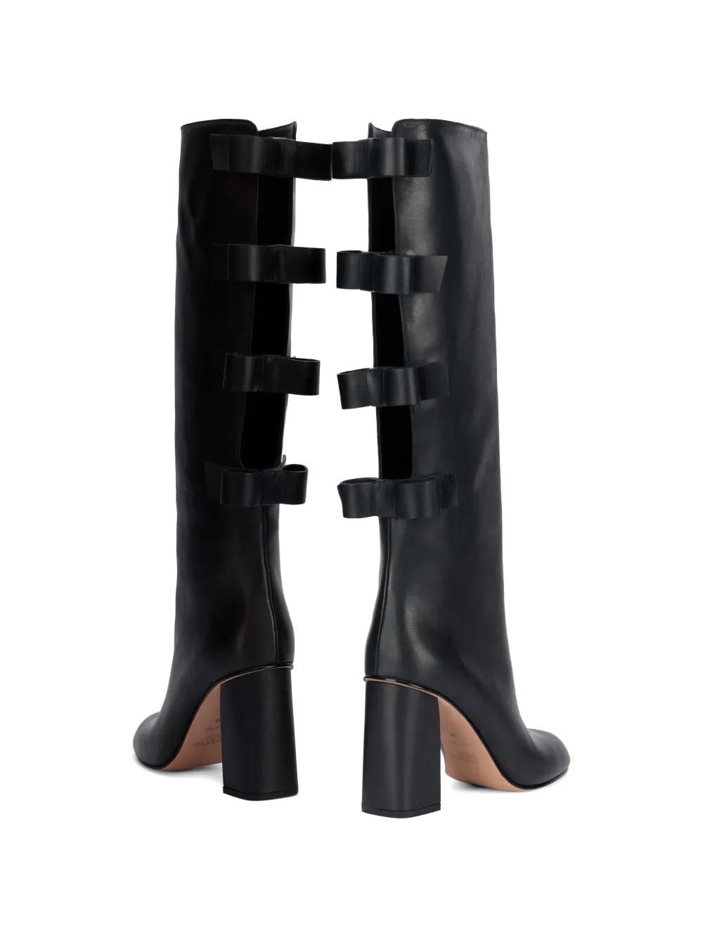 RED(V) Laarzen met strikdetail Zwart