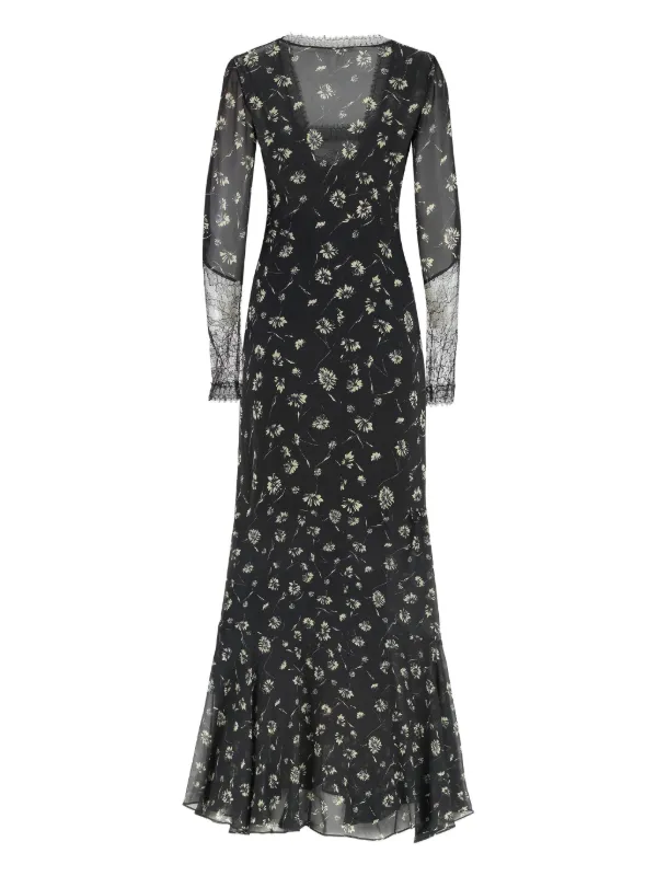 etro black dress ETRO Black Silk Embellished Crepe de chine Dress Feather Shift Midi Womens  Sz L