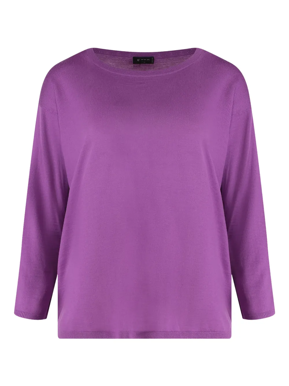 ETRO crop-sleeve sweater | Purple | Image 1