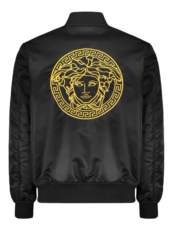 ジャケット VERSACE JACKET WITH MEDUSA BUTTON (1001728_1A017981B000) VERSACE JEANS COUTURE Medusa Button Jacket Black S | PLAYFUL