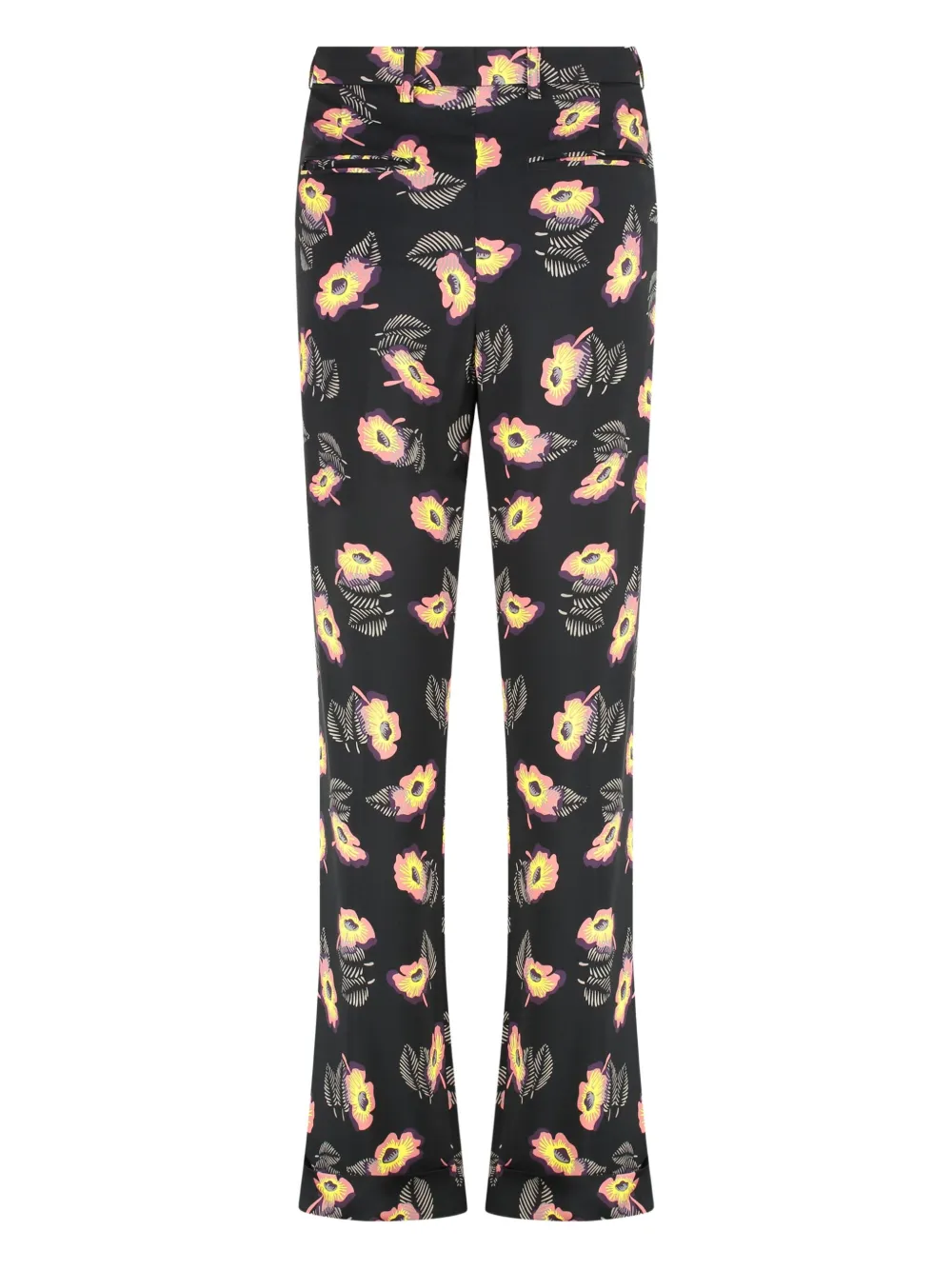 ETRO floral-print trousers - Zwart