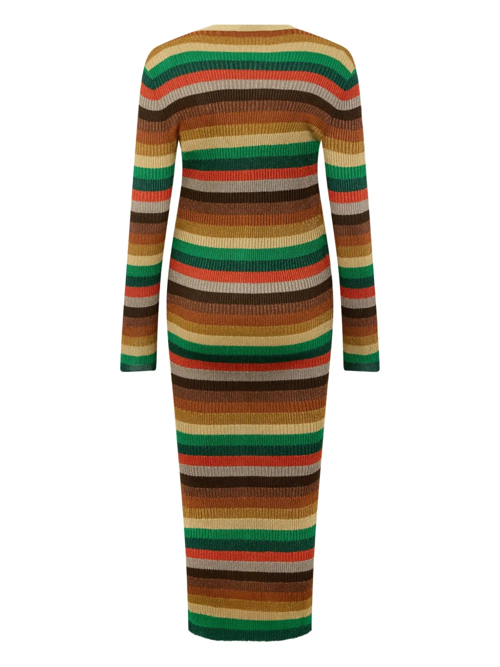 Valentino Striped-pattern Button Cardigan In Multi