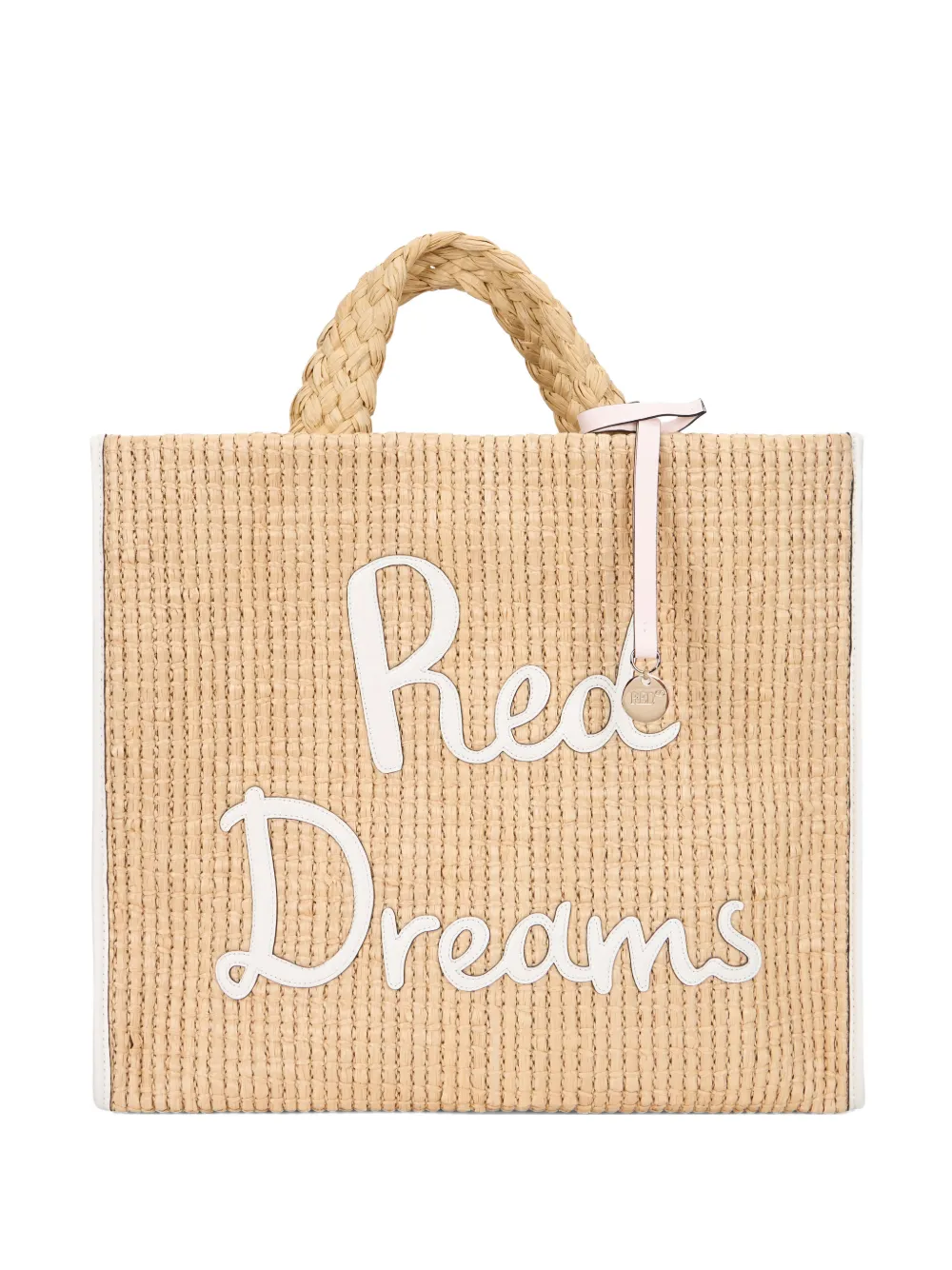 RED(V) woven tote bag - Toni neutri