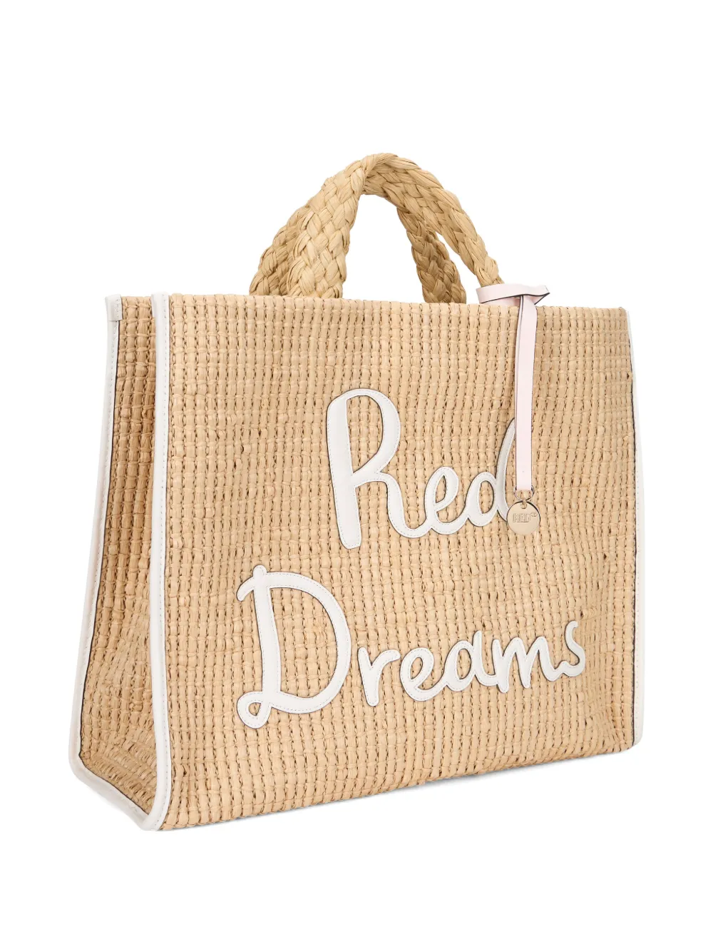 RED(V) Geweven shopper Beige