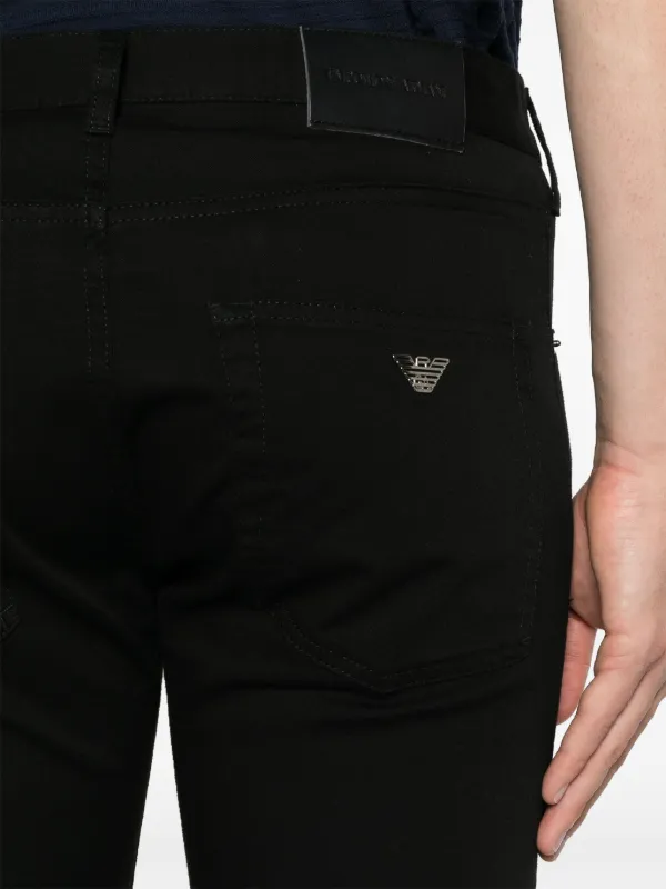Emporio Armani スリムパンツ | ブラック | FARFETCH JP
