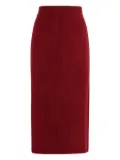Malo cashmere midi skirt - Red