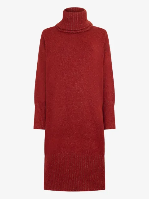 Malo roll-neck midi dress