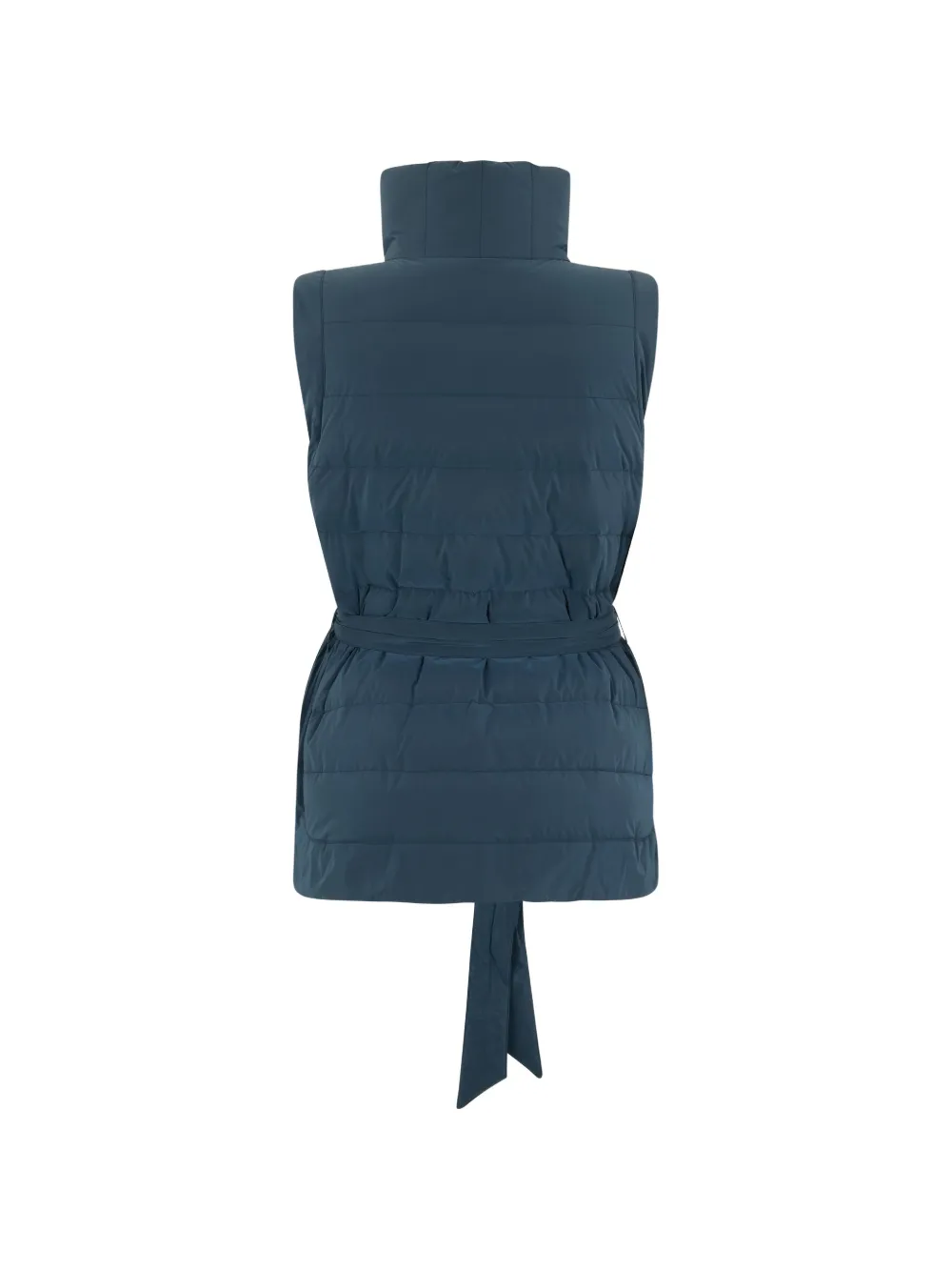  Moorer Belted Puffer Gilet - Blue 
