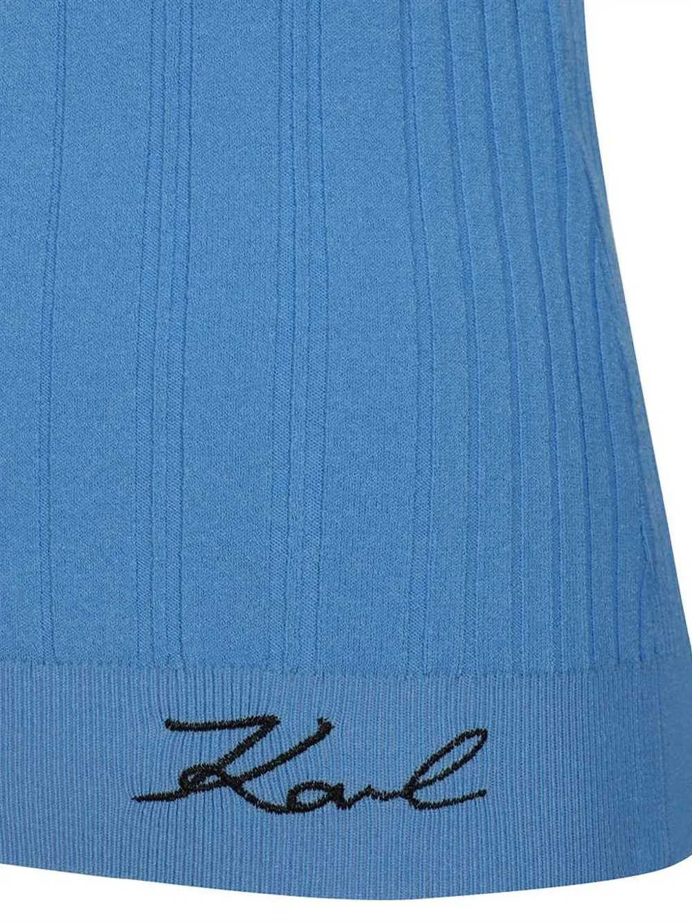 Karl Lagerfeld T-shirt met geborduurd logo Blauw