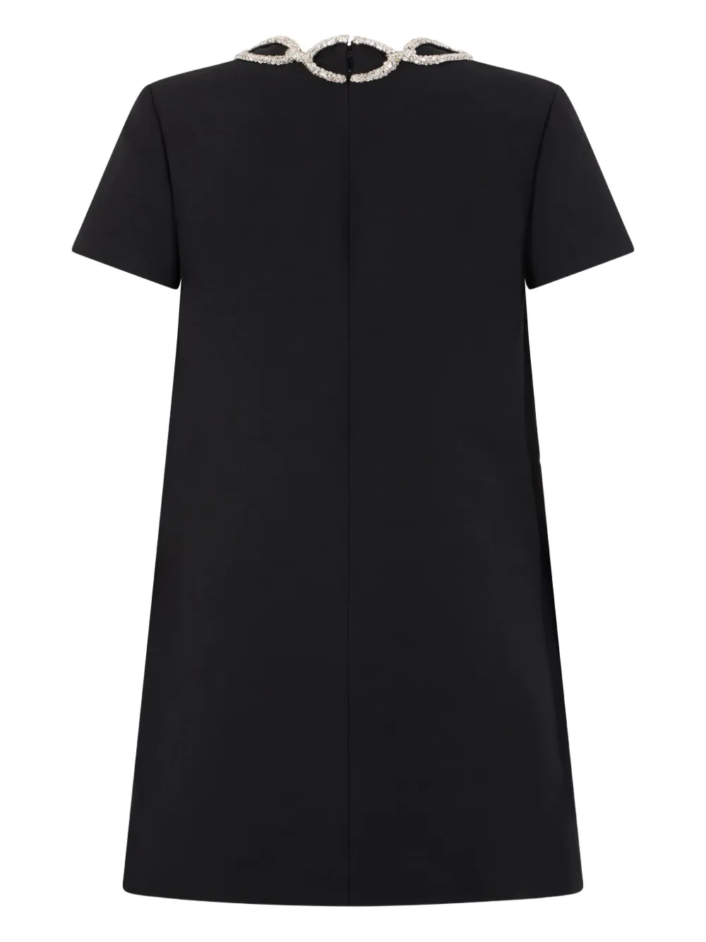 Valentino Garavani crystal-embellished mini dress - Zwart