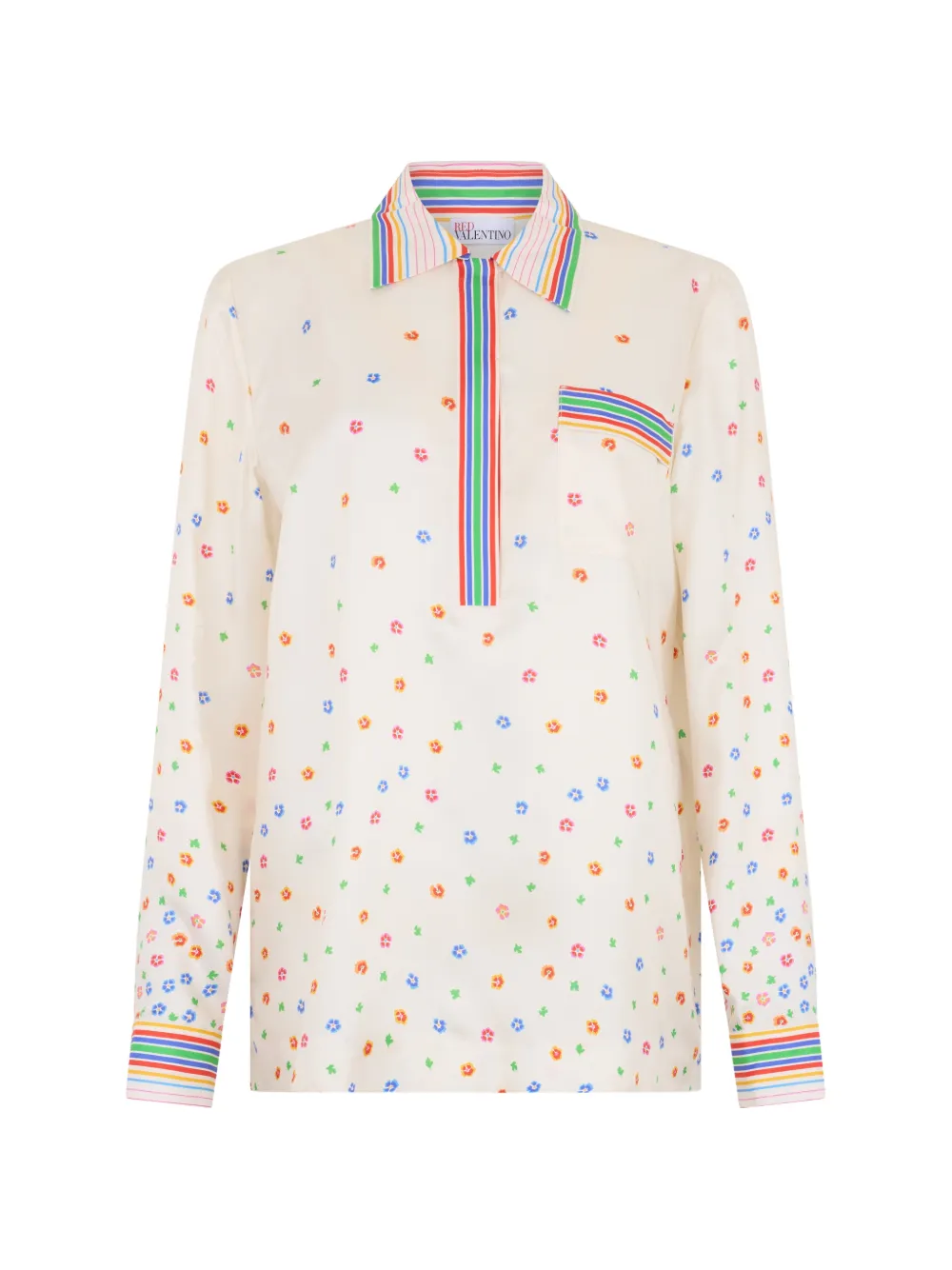 Valentino Garavani floral-print shirt - Toni neutri