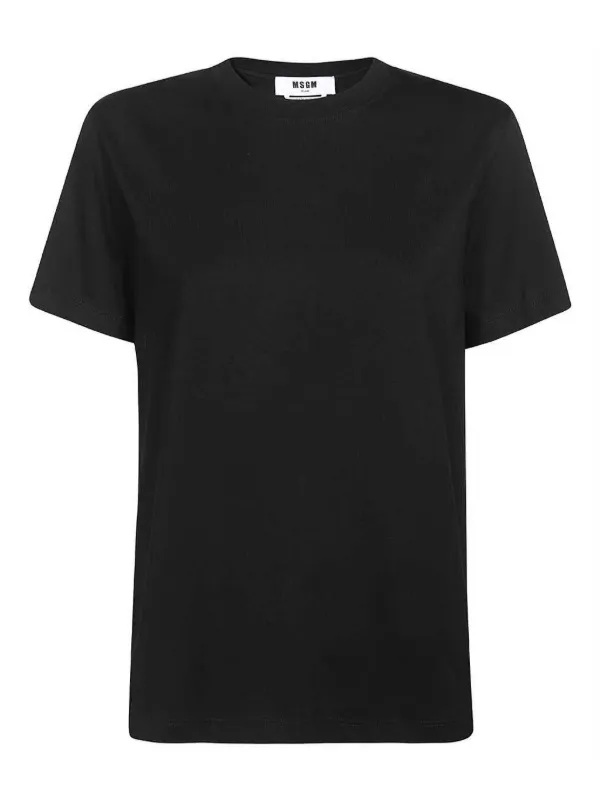 msgm Tシャツ　ブラック　ロゴ MSGM ロゴ Tシャツ | ブラック | FARFETCH JP