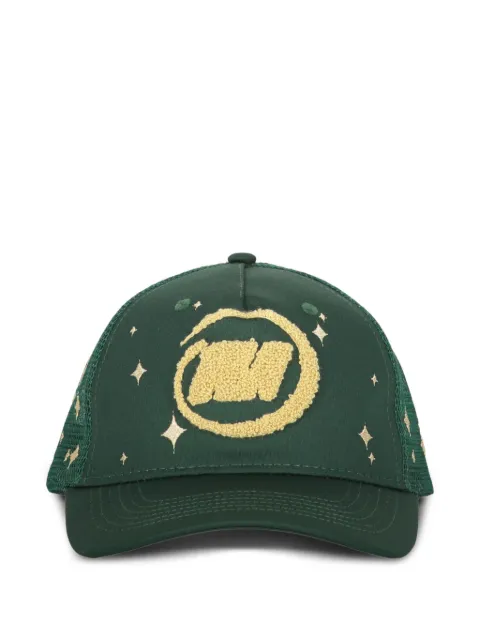 MARKET logo-embroidered trucker cap