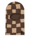MARKET checkered-pattern balaclava - Brown