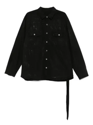 Rick Owens ボタン シャツ | ブラック | FARFETCH JP