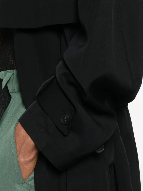 Y-3 トレンチコート | ブラック | FARFETCH JP