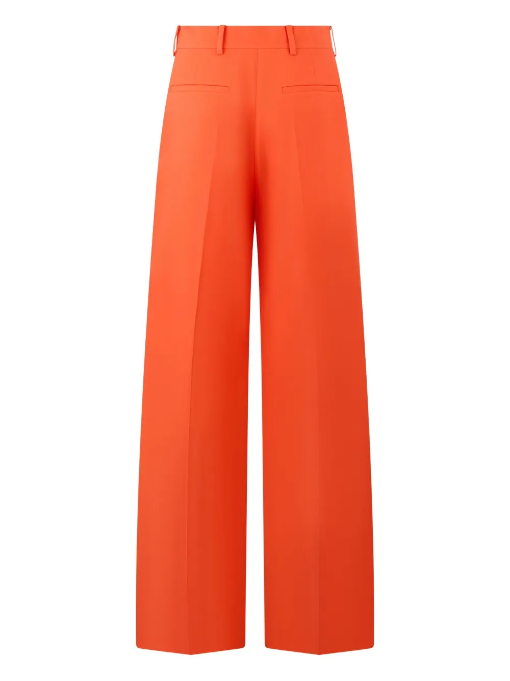 Valentino Garavani concealed-fastening wide-leg trousers - Oranje